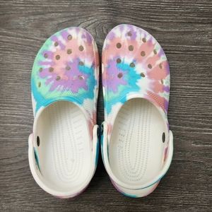 Pastel Tie Dye Crocs